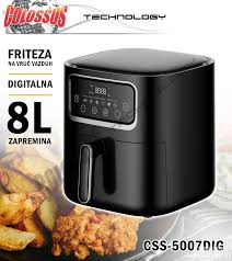 FRITEZA NA VRUC VAZDUH CSS-5007 DIGITALNA 8L AIR FRYER 1400W