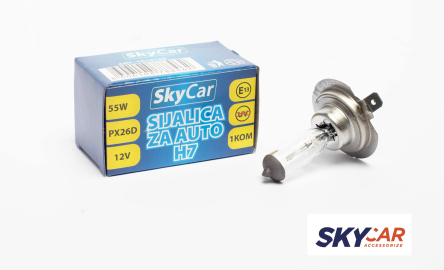 AUTO SIJALICA SKYCAR H7 E4 WHITE