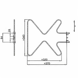 GREJAC ELEKTRICNOG SPORETA HANSA 1300W 4142