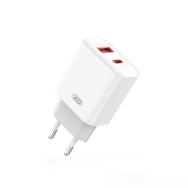 PUNJAC BRZI XO USB C 20W|USB A 18W SA TIP C KABLOM L120